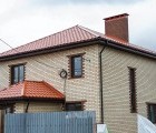 Металлочерепица камея 0,5 Satin RAL 8004 терракота