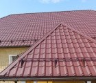 Металлочерепица камея 0,45 Drap RAL 3005 красное вино