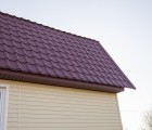 Металлочерепица камея 0,45 Drap RAL 3005 красное вино