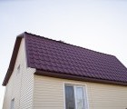 Металлочерепица камея 0,45 Drap RAL 3005 красное вино