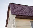 Металлочерепица камея 0,45 Drap RAL 3005 красное вино