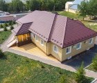 Металлочерепица камея 0,45 Drap RAL 3005 красное вино