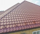 Металлочерепица камея 0,45 Drap RAL 3005 красное вино