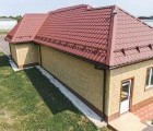 Металлочерепица камея 0,45 Drap RAL 3005 красное вино