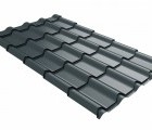 Металлочерепица камея 0,5 Rooftop Matte RAL 7016 антрацитово-серый