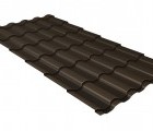 Металлочерепица кредо 0,5 Satin RR 32 темно-коричневый