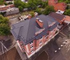 Металлочерепица кредо 0,5 Satin Мatt RAL 7024 мокрый асфальт