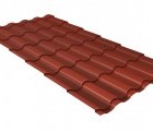 Металлочерепица кредо 0,5 Satin Мatt RAL 8004 терракота