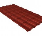Металлочерепица кредо 0,5 Satin RAL 3009 оксидно-красный