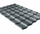 Металлочерепица кредо Grand Line 0,5 GreenCoat Pural BT, matt RR2Н3 (RAL 7016 антрацитово-серый)
