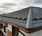 Металлочерепица кредо Grand Line 0,5 GreenCoat Pural BT, matt RR2Н3 (RAL 7016 антрацитово-серый)
