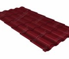 Металлочерепица кредо 0,45 Drap RAL 3005 красное вино