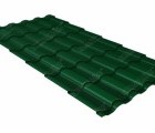 Металлочерепица кредо 0,45 Drap RAL 6005 зеленый мох