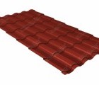 Металлочерепица кредо 0,45 PE RAL 3009 оксидно-красный
