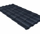 Металлочерепица кредо 0,5 Rooftop Matte RAL 7024 мокрый асфальт