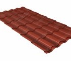 Металлочерепица кредо 0,45 Drap RAL 8004 терракота