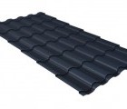 Металлочерепица кредо 0,5 Satin Мatt RAL 7024 мокрый асфальт