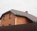 Металлочерепица классик 0,45 PE RAL 8017 шоколад
