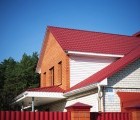 Металлочерепица классик 0,5 Satin RAL 3005 красное вино