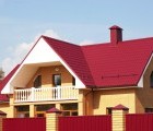 Металлочерепица классик 0,5 Satin RAL 3005 красное вино