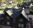 Металлочерепица классик Grand Line 0,5 Quarzit lite RR 32 темно-коричневый