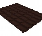Металлочерепица классик 0,4 PE RAL 8017 шоколад