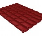 Металлочерепица классик 0,5 Satin RAL 3011 коричнево-красный