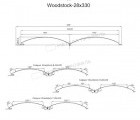 Сайдинг Woodstock-Т-28х330 NormanMP (ПЭ-01-8017-0.5)