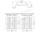 Штакетник металлический МП LАNE-O 16,5х99 (ECOSTEEL_T-01-Сосна-0.5)