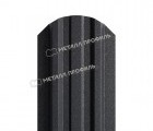 Штакетник металлический МП LАNE-O 16,5х99 (VALORI-20-DarkGrey-0.5)