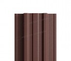 Штакетник металлический МП TRAPEZE-T 16,5х118 (VikingMP-01-8017-0.45)