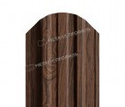 Штакетник металлический МП TRAPEZE-O 16,5х118 (ECOSTEEL_MA-01-МореныйДуб-0.5)