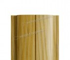 Штакетник металлический МП ELLIPSE-T 19х126 (ECOSTEEL_T-01-ЗолотойДуб-0.5)