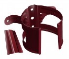 Кронштейн трубы на дерево 90мм RAL 3005 красное вино