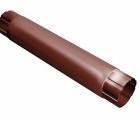 Труба круглая соединительная 90мм 1м RAL 8004 терракота