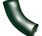 Колено стока 90 мм RAL 6005 зеленый мох