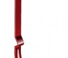 Крюк длинный полоса 125 мм RAL 3011 коричнево-красный