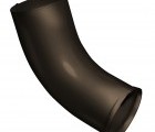 Колено стока 100 мм RR 32 темно-коричневый