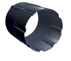 Соединитель трубы 90 мм RAL 7024 мокрый асфальт
