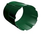 Соединитель трубы 90 мм RAL 6005 зеленый мох