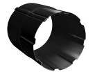 Соединитель трубы 90 мм RAL 9005 черный