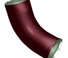 Колено стока Optima 90мм RAL 3005 красное вино