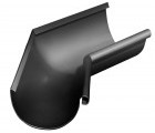 Угол желоба внутренний 135 гр 125 мм RAL 9005 черный