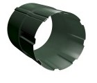 Соединитель трубы 90 мм RR 11 темно-зеленый