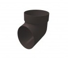 Колено сливное ПВХ Grand Line коричневое (RR 32)