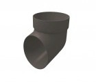 Колено сливное ПВХ Grand Line графит (RAL 7024)