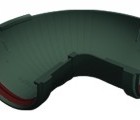 Угол желоба составной 90-150 град. ПВХ Grand Line зелёный (RAL 6005)