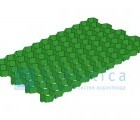 Решетка газонная Gidrolica Eco Standart РГ-70.40.3,2 - пластиковая зеленая