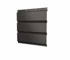 Софит металлический полная перфорация 0,5 GreenCoat Pural BT, matt с пленкой RR 32 темно-коричневый (RAL 8019 серо-коричневый)
