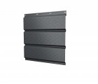 Софит металлический полная перфорация 0,5 GreenCoat Pural BT, matt с пленкой RR 23 темно-серый (RAL 7024 мокрый асфальт)